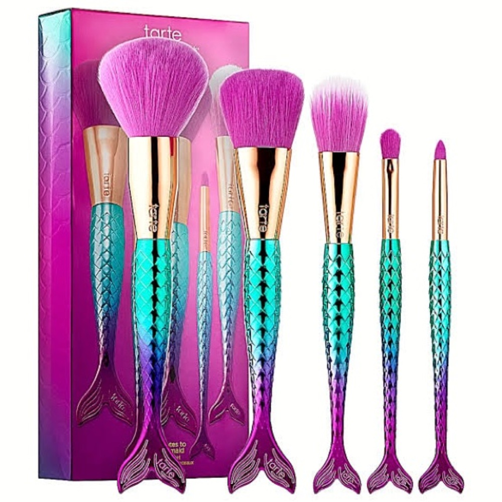NEW IN BOX Tarte Mermaid Makeup Brush Set